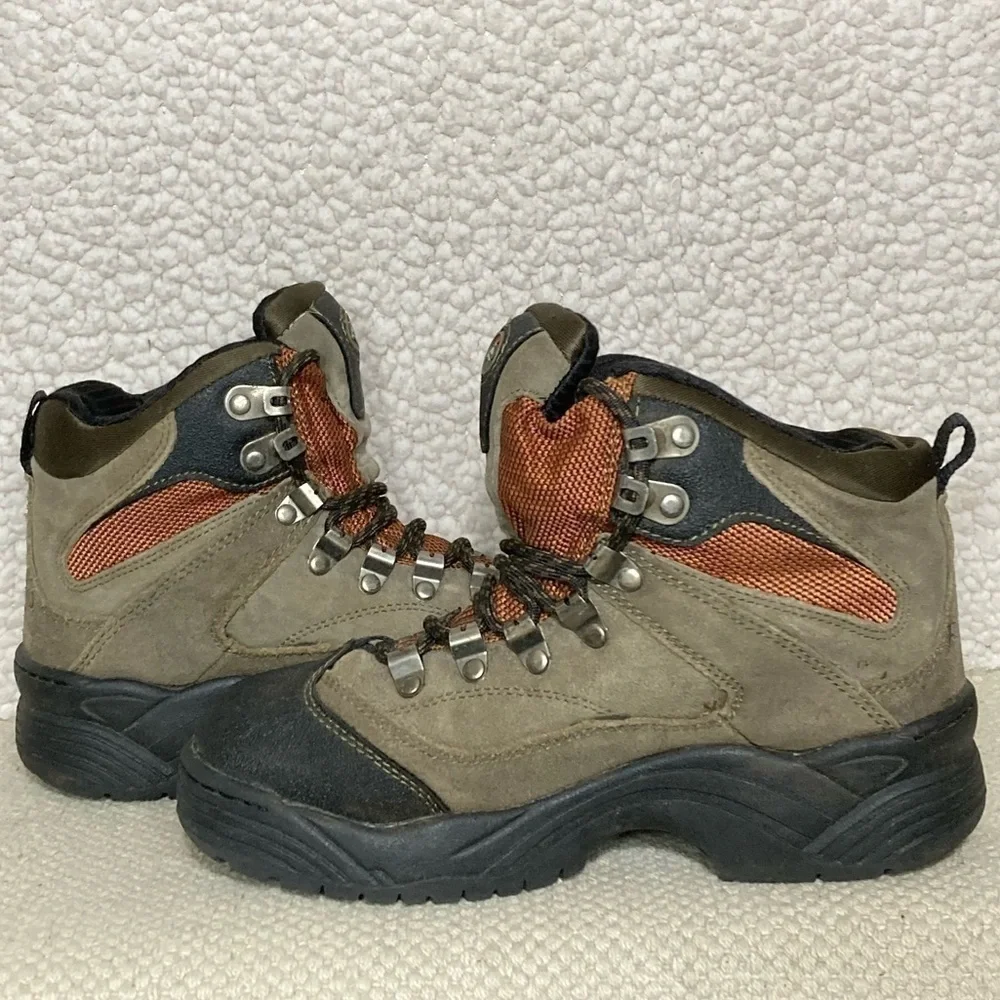Redhead Youth Bone-Dry Waterproof Tan Leather Hiking Outdoor Boots Size US 4.5M